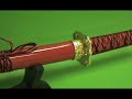 FULL LENGTH RED SAMURAI SWORD TRADITIONAL KATANA FULL LENGTH RED SAMURAI SWORD TRADITIONAL KATANA