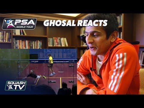 Squash: Saurav Ghosal reacts to THAT MegaRally vs Peter Creed