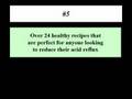 Stop heartburn and acid reflux disease