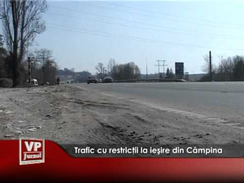 Trafic cu restricţii la ieşire din Câmpina