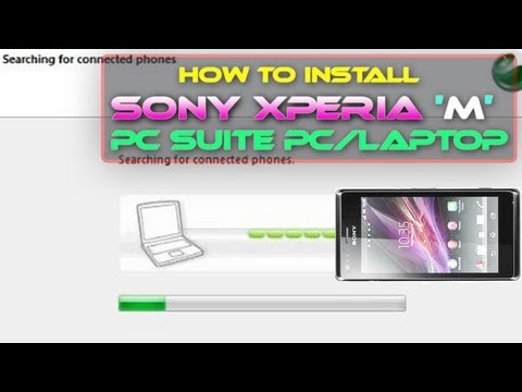 how to connect xperia sl to laptop