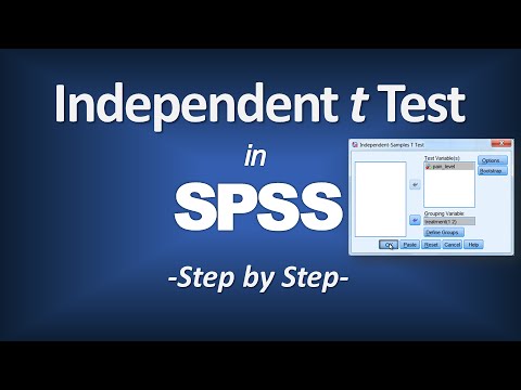 how to run an independent t test in spss