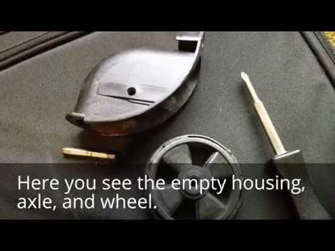 how to repair luggage wheel