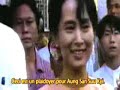 jane birkin chante pour aung san suu kyi qui est d�tenue dans sa maison sous surveillance en birmanie. elle ne peut meme pas voir sa famille, elle a �t� �lue en 1990 avec son partie d�mographique et les autorit�s ont tout fait pour ne pas qu'elle soit au pouvoir alors ils ont d�cid� de la d�tenir voila maintenant de sa 18 ans mais cela fait 15 ans qu'elle est d�tenue... regardez cette video et posez un geste pour elle en allant sur le site d'amnistie (www.amnistie.ca)