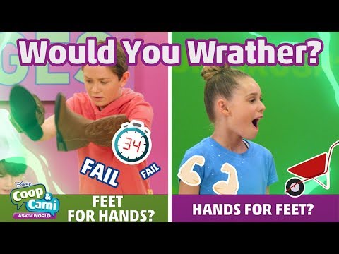 Feet For Hands or Hands For Feet? | Coop & Cami Ask the World | Disney Channel