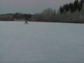 Hovercraft tested on ice (homemade)