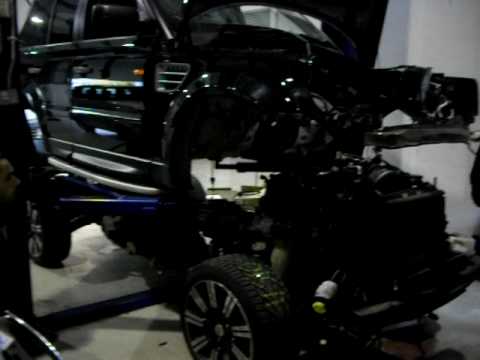 Removing The Body/Shell Off Of A Range Rover Sport