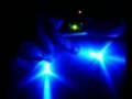 Farol com led de alto brilho azul