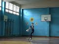 6 clubs on unicycle by Vova