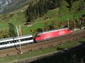 InterRegio en Wassen, Suiza InterRegio en Wassen, Suiza