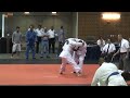 Left side Osoto Gari reap.  I fight lefty most of the time although I'm right handed.