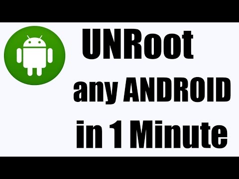 How To UnRoot Any Android Device (No PC) How To UnRoot Any Android Device (No PC)