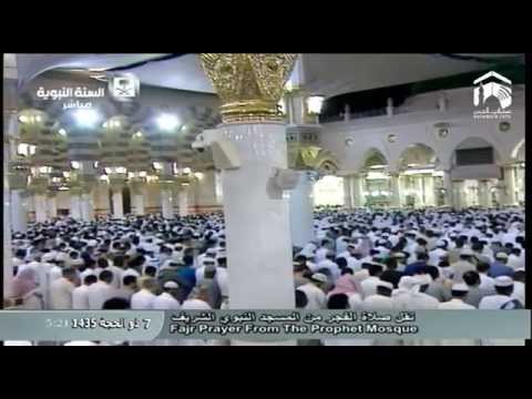 صلاة الفجر-المسجد النبوي 1435.12.07هـ