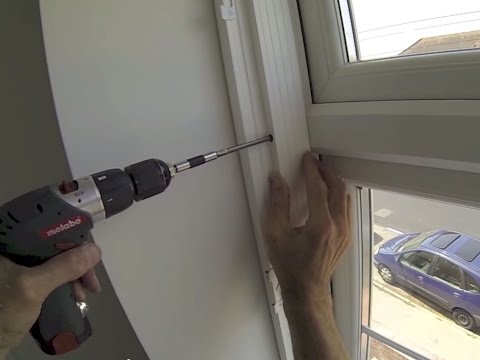 how to fit a upvc window