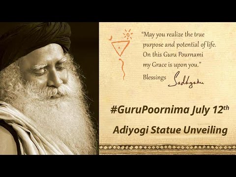 guru - Next Session will be at 10:15pm Sathsang with Sadhguru. First session of Guru Pournima 2014 - Sadhguru will unveil the first Adiyogi Statue that is bound for the Isha Institute of Inner Science,...