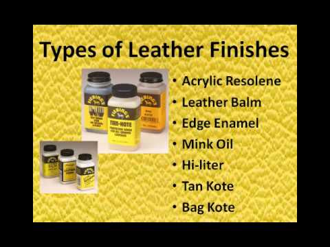 how to dye and finish leather