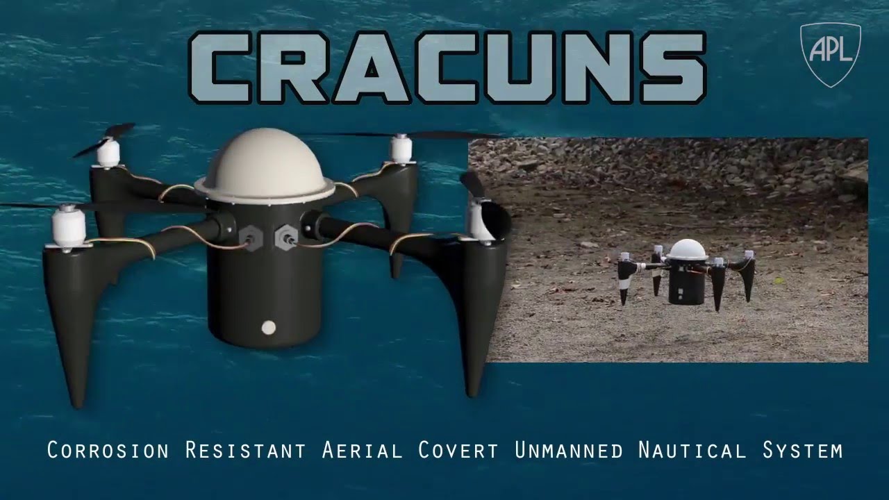Создан квадрокоптер, способный взлетать из-под воды. Фото.