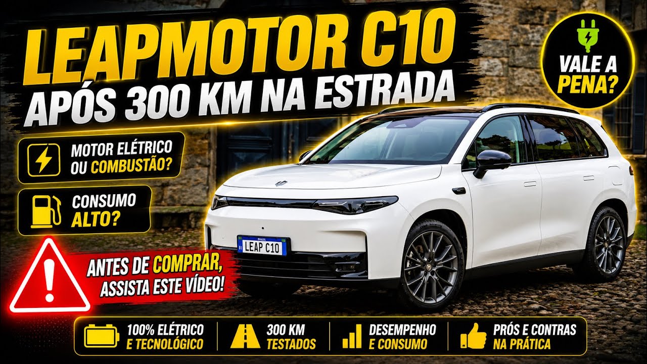 LEAPMOTOR C10 NO TESTE DE ESTRADA, Viajei quase 300 km e te conto tudo