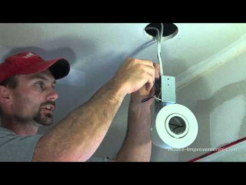 how to fit ceiling downlights