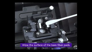 Cleaning bare fiber pads