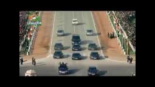 Indian Republic day 2013- Prime Minister's,President's and Vice President's motorcades