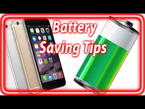 how to save a battery on an iphone