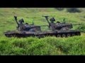 陸上自衛隊 87式自走高射機関砲 エリコンKDA 35mm対空機関砲実弾射撃