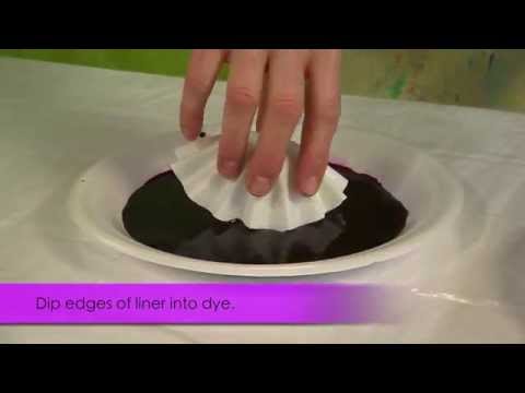 how to dye cupcake liners
