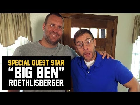 pittsburgh - Steelers Quarterback Ben Roethlisberger visits Pittsburgh Dad's house. Get Big Ben & Pittsburgh Dad sauces at http://www.blackandgoldfan.com Like Pittsburgh ...
