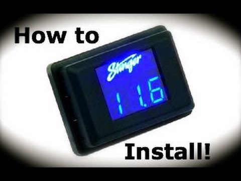 how to hook up a volt gauge