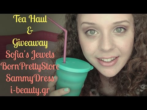 Tea Haul & Giveaway: Sofia's Jewels, BornPrettyStore, SammyDress, i-beauty.gr | AnotherMakeupWorld
