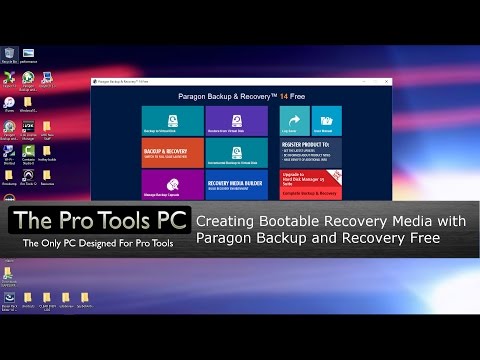 Creating Bootable Recovery Media with Paragon.   Pro Tools PC