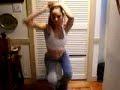 girl in her room shaking it!
