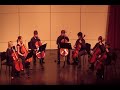 cantique de jean racine by g. faure, arr. mooney

just the bassics, kari moen, director


come see more at http://www.cellogeek.com/

casey black
mia bjornson
sam buchholz
jared gratzek
andrew hirst
abbie naze
shane sessions
austin soderstrom

recorded on nov 18, 2007 at ann nicole nelson auditorium. 

minot, nd