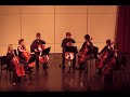 cantique de jean racine by g. faure, arr. mooney

just the bassics, kari moen, director


come see more at http://www.cellogeek.com/

casey black
mia bjornson
sam buchholz
jared gratzek
andrew hirst
abbie naze
shane sessions
austin soderstrom

recorded on nov 18, 2007 at ann nicole nelson auditorium. 

minot, nd