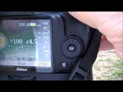 how to change the f stop on a nikon camera