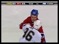 Takes place March 18th, 2006. Nordgren checks Francis Bouillon into the boards and a scrum ensues. Roy and Downey then fight while Bouillon is still on the ice. The first part of the fight seems to be a draw, then Downey skates off and Roy chases after him, and then appears to one punch him along the boards.