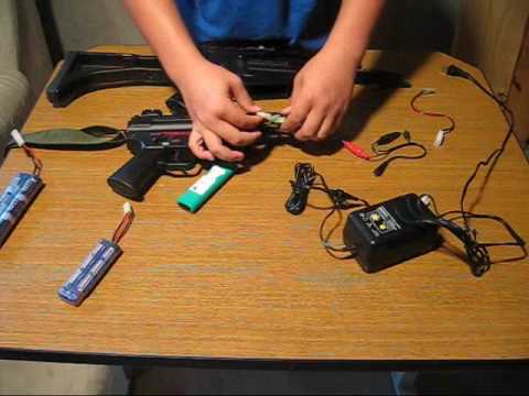 how to drain airsoft battery