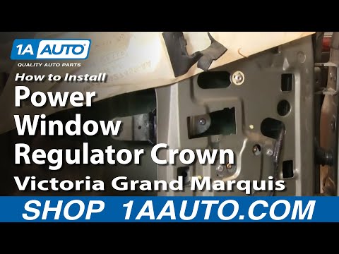 How To Install Replace Power Window Regulator Crown Victoria Grand Marquis 92-11 1AAuto.com