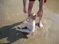 En la playa