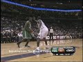 Kendrick Perkins with the nice dribble drive to the hoop