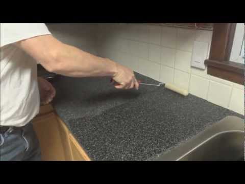 how to paint a kitchen worktop