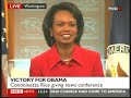 Condoleezza Rice - 'President-Elect Obama was inspirational'