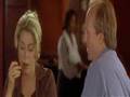 Catherine Deneuve and  Willam Hurt romantic scene