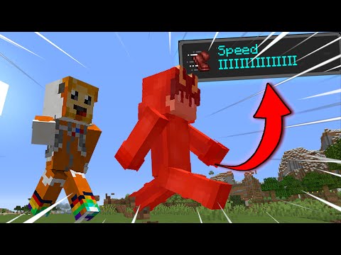 Minecraft Manhunt but EVERYTIME YOU GET HIT YOU GO FASTER