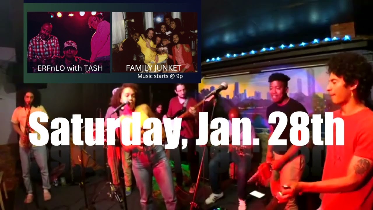 ERFnLO and TASH with FAMILY JUNKET  January 28th at FitzGeralds Side Bar