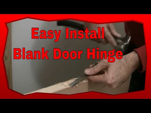 how to put hinges on a door