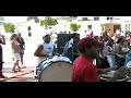 Eduardo Velazquez of El Clan drumset and timbales