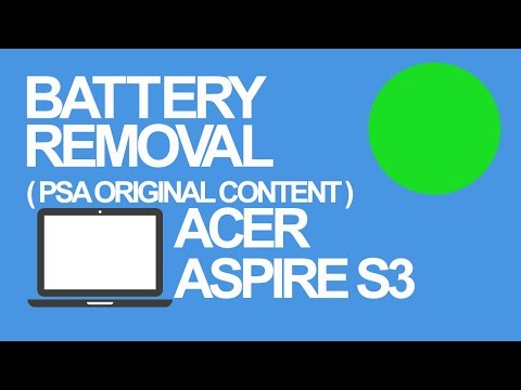 how to remove battery from acer aspire m