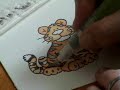 Watercolouring Stamped Images